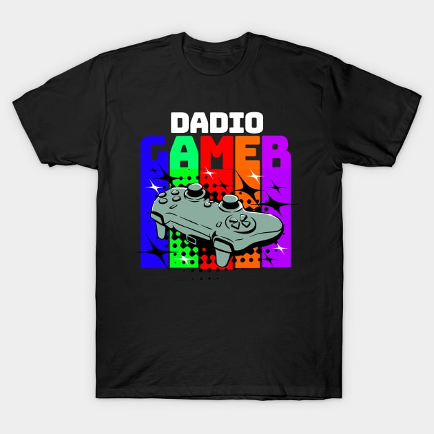 Dadio Gamer Dad T-Shirt by VisionDesigner